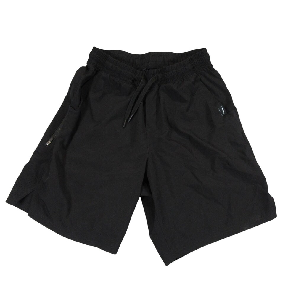 UNRL Mens Athletic Shorts S x 8 Black Stretch Polyester Spandex Drawstring
